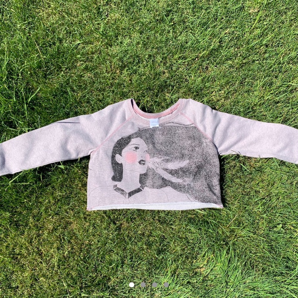 Pocahontas Glitter Crop Top